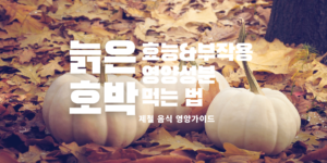 늙은 호박 요리 늙은 호박 영양성분 늙은 호박 효능 호박죽 만들기