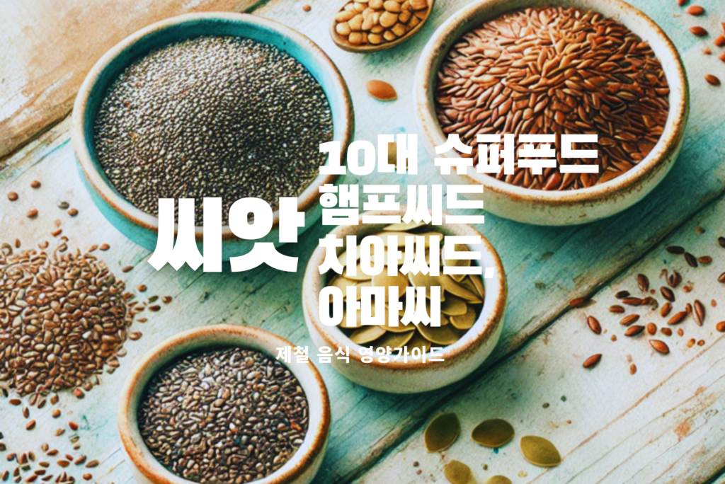 세계 10대 슈퍼푸드
치아씨드 효능
아마씨 효능
햄프씨드 효능